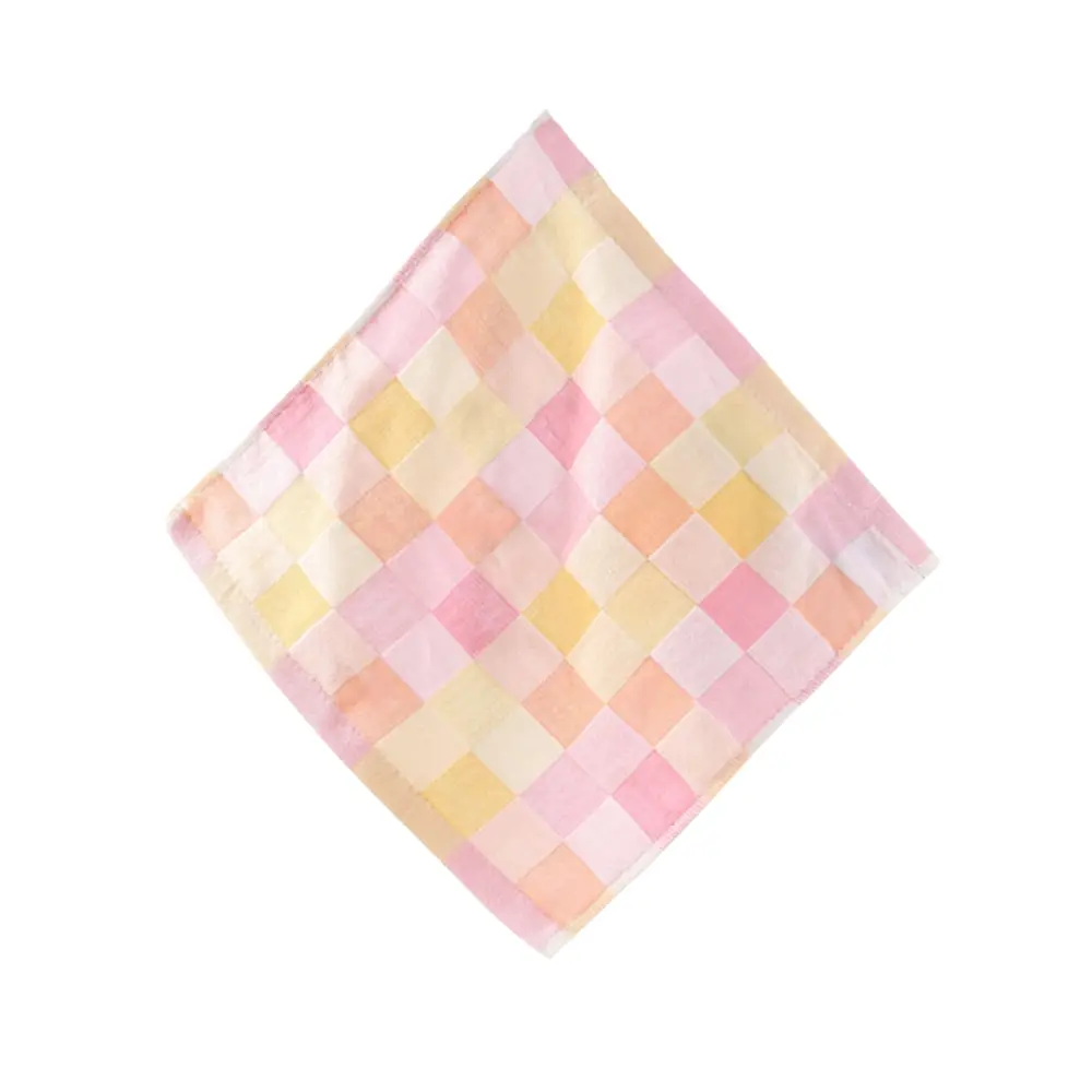 Square Pink Мягкое хлопковое банное полотенце для новорожденного, для кормления, салфетка с квадратным лицом, маленькое полотенце, одноцветные ручные детские полотенца 26 см x 26 см - Цвет: Square Pink