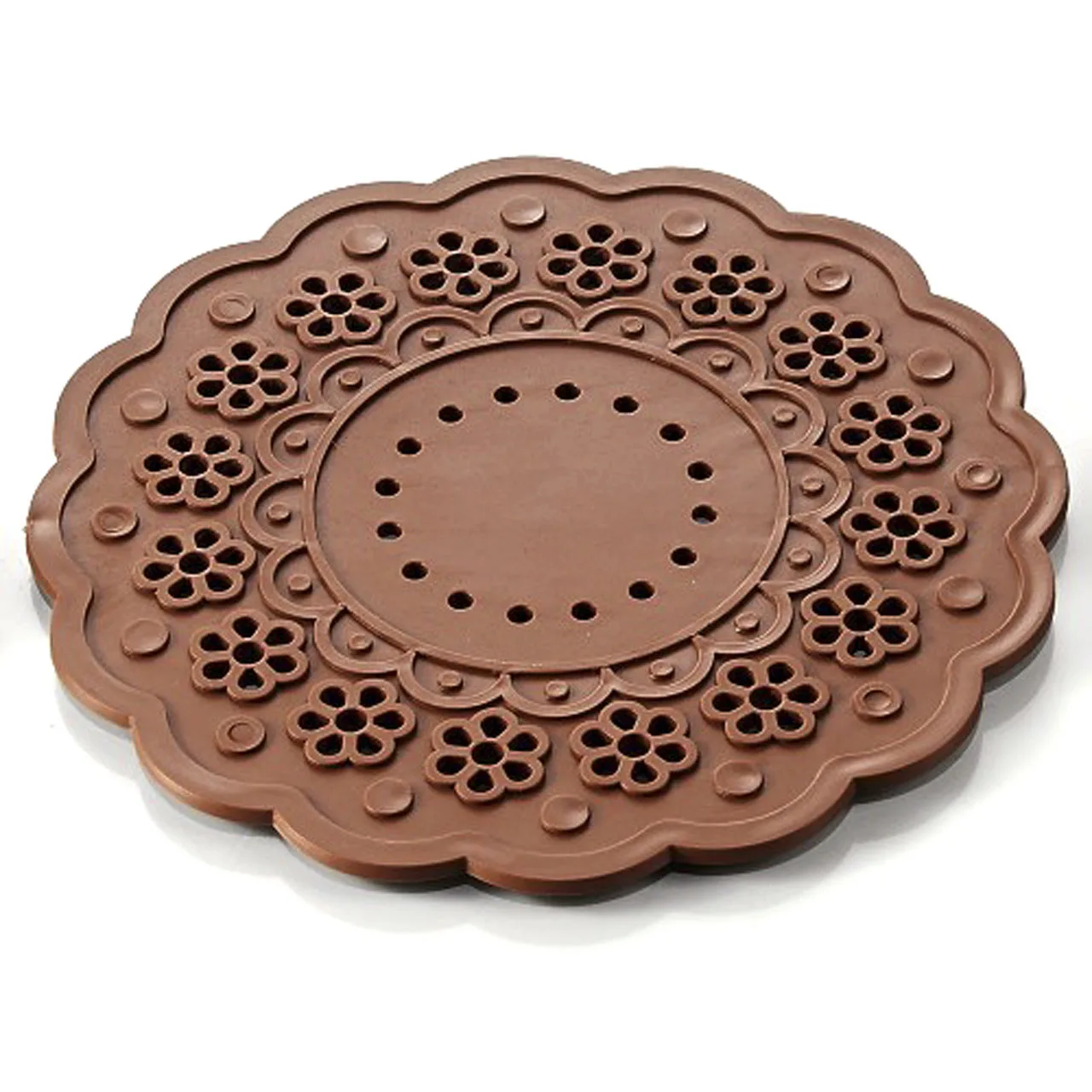 

Silicone Lace Placemat Flower Coaster Cushion Mug Holder Tea Cup Pad Mat More Colrs [4]
