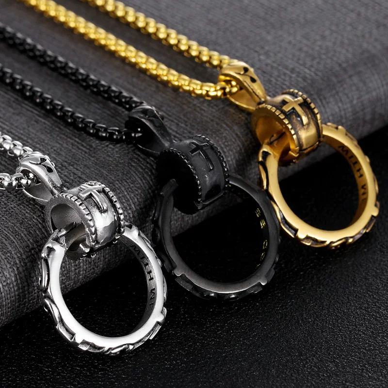 Ожерелье в стиле панк с изображением Иисуса для мужчин модная подвеска виде