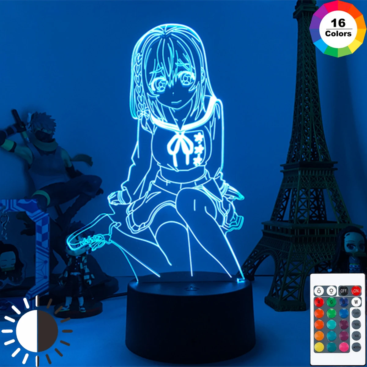 

Аниме Waifu Mai Sakurajima СВЕТОДИОДНЫЙ Ночник светильник для спальни Декор Mai светильник подарок для друга Sakurajima Bunny Girl Led лампа подарок аниме