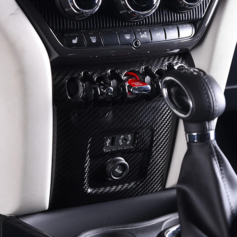 Сухая панель прикуривателя с одной кнопкой из углеродного волокна для MINI F60 |