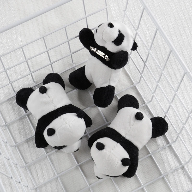 Женская модная плюшевая брошь в виде панды брошка с красивыми - Цена: 82,97 руб.