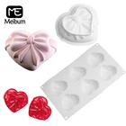 Силиконовые формы для торта в форме сердца, с бантом