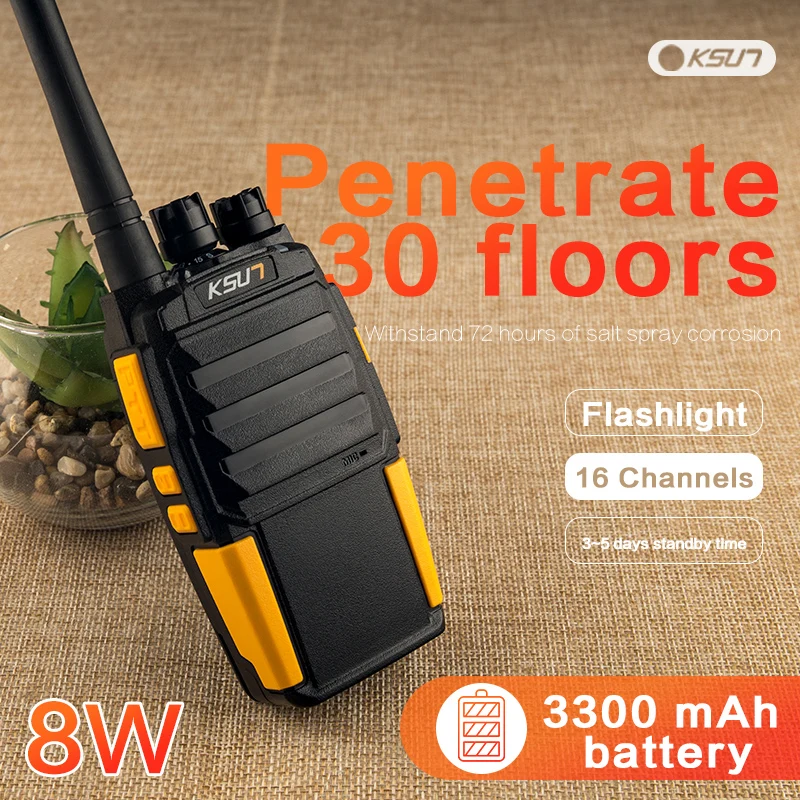 Портативная Двухдиапазонная рация KSUN версия KSX35 17GY 8 Вт двухсторонняя