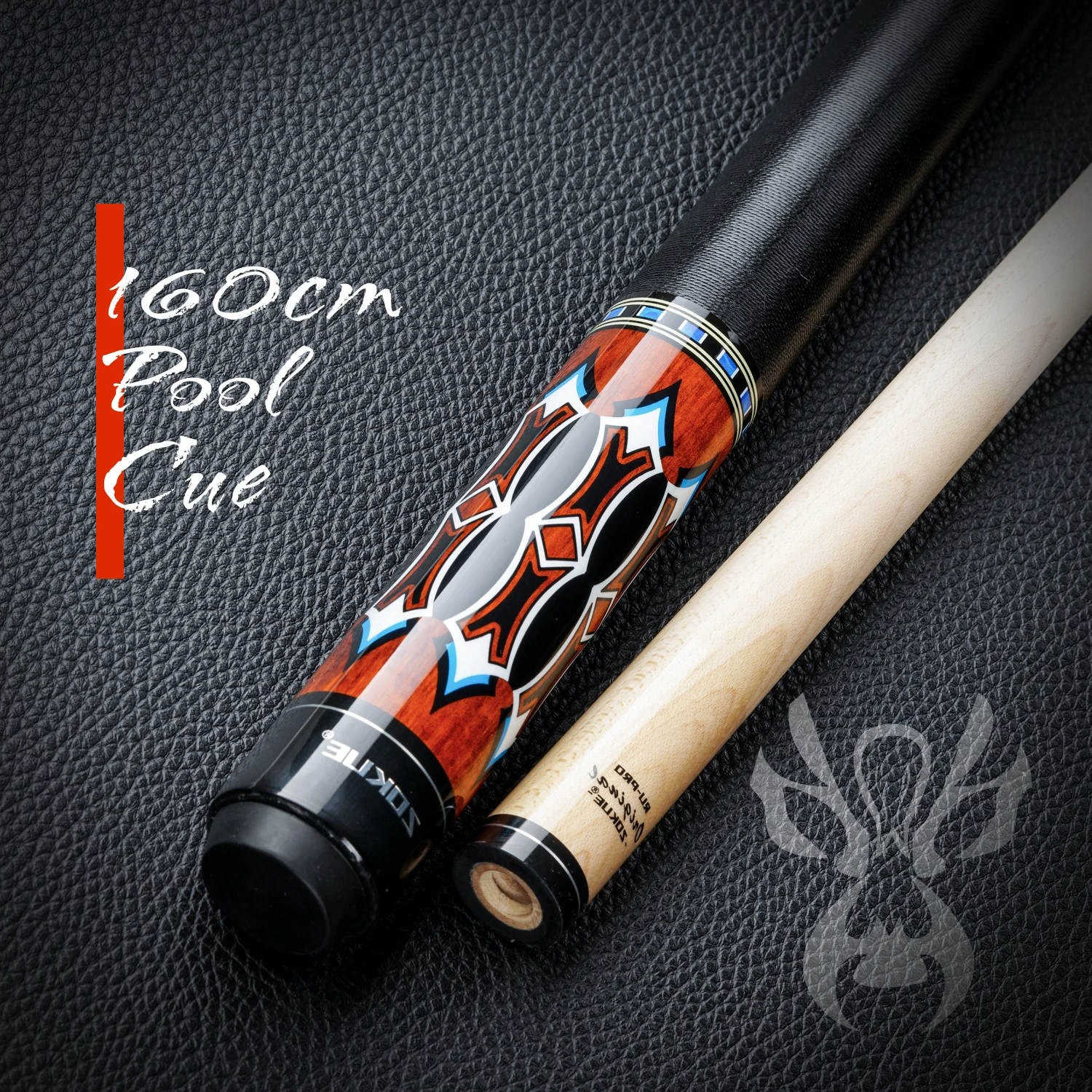 Кий для бильярда ZOKUE с радиальным штифтом из канадского клена 160 см 12 75 мм чехлом