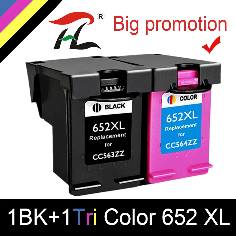 Сменный чернильный картридж HTL 652XL 652 для HP XL Deskjet 1115 1118 2135 2136 2138 3635 3636 3835