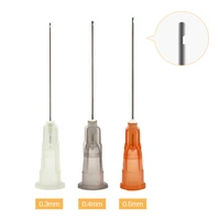 100pcs dental sterile endodontic irrigation needle tips 30g 27g 25g end closed side hole syringe for oral hygiene care