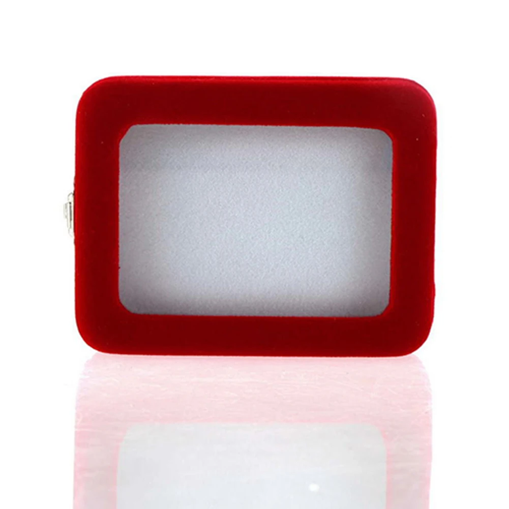 

2020Red Velvet Gift Jewelry Box Case Display Holder for Ring Bracelet Bangle Earrings trendy Christmas gifts exibidor de anillos