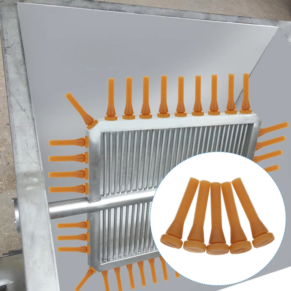 

50Pcs Poultry Hair Remover Sticks Duck Chicken Goose Hair Removal Rods (Yellow)