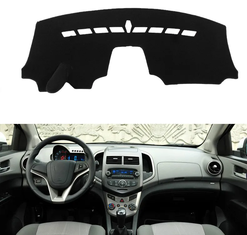 

Для Chevrolet Sonic AVEO Holden Barina 2011 ~ 2018 Противоскользящий коврик для приборной панели Защита от солнца защитный коврик аксессуары