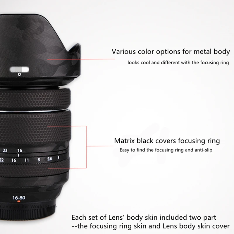Fuji XF16-80 F4 / 1680 Обложка для объектива Fujifilm XF16-80mmF4 R OIS WR наклейка Защитная пленка