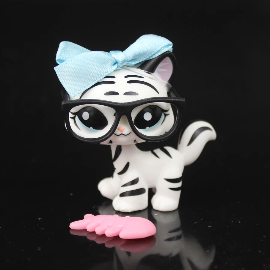 YASMINE Pet Shop Тигр Белый Кот Китти синий бант аксессуары для домашних животных lps