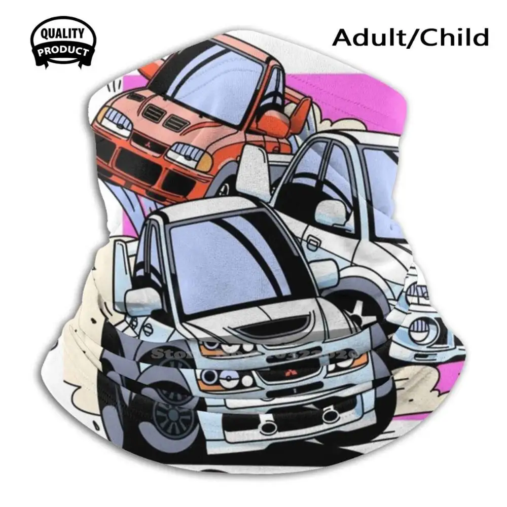 

チョロQ Chibi Mitsubishi Lancer Evo Family Dust-Proof Outdoor Warmer Mouth Mask Anime Manga Japan 80S 90S Vintage Vaporwave
