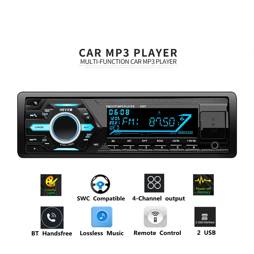 

LABO 1 DIN Bluetooth Car Radio MP3 Audio Player Bluetooth Handfree Dual USB/SD Car Stereo Radio In Dash Aux Input