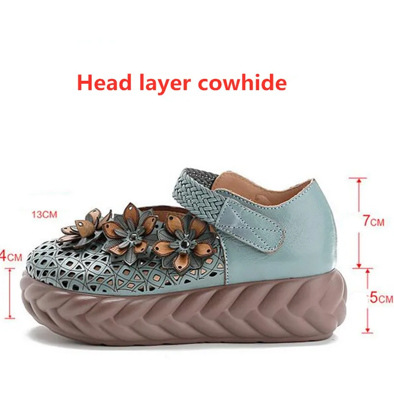 Сандалии женские из коровьей кожи модные элегантные босоножки с перфорацией