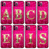 soft case for iphone 13 6 1 inches 12 mini 11 pro 7 xr x xs max 6 6s 8 plus 5 5s se tpu phone cover sac alphabet letter