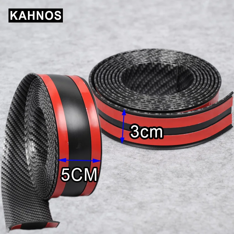 Автомобильный Стайлинг протектор порога из углеродного волокна молдинговая