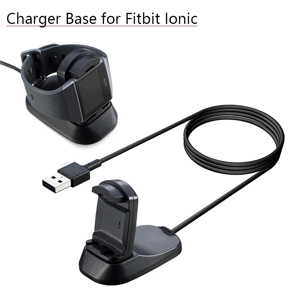 Usb кабель для зарядки подставка док станции зарядного устройства Fitbit ионные часы