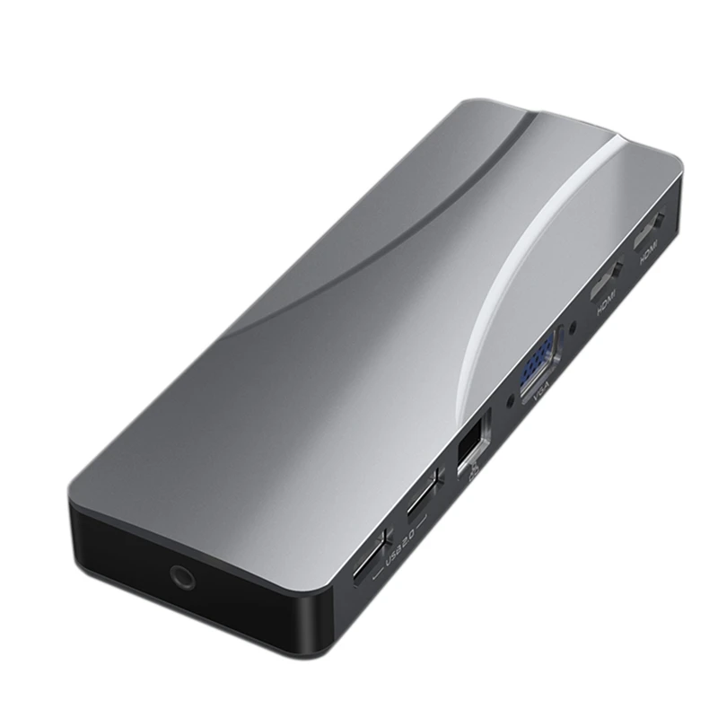 Фото Док-станция для ноутбука Macpro 14 в 1 USB C Ethernet 4K SD/TF | Электроника