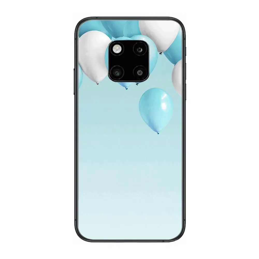 

Beautiful balloon Phone Case For Huawei mate 30 10 20 40 Lite Smart Z Pro Black Etui 3D Coque Painting Hoesjes case