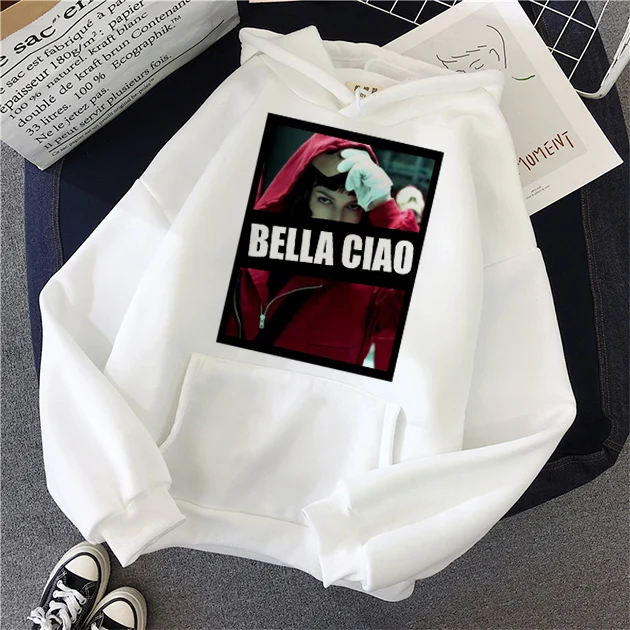В HOUSE OF PAPER забавные толстовки Для женщин BELLA CIAO Толстовка мужчин La Casa De Papel с