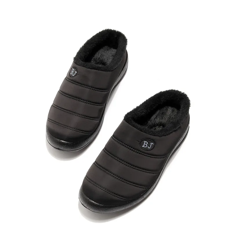 Size35-46; женская зимняя обувь из водонепроницаемого материала; пара зимних ботинок унисекс; Теплые повседневные ботинки на меху с нескользящей подошвой