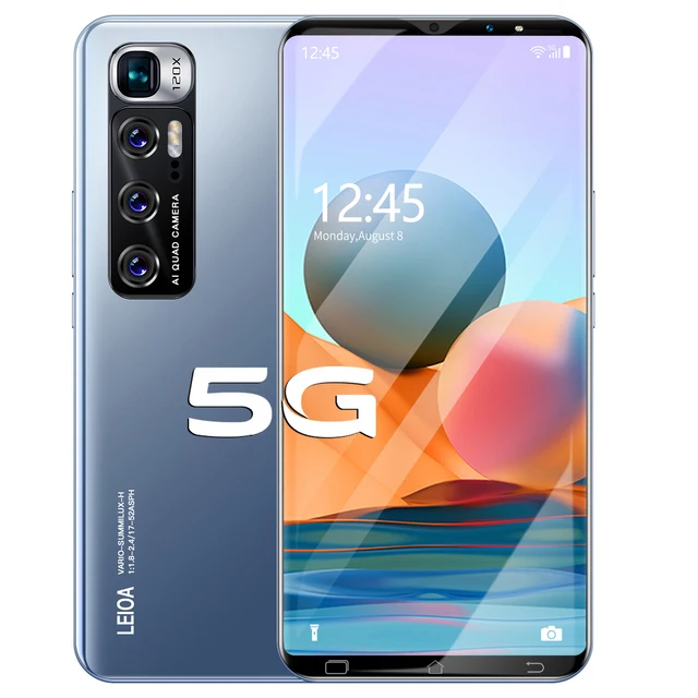 

Global Version 6.1Inch Note10 Pro Smartphone 8+256GB 4800mAh 10 Core Unlocked 5G Cellphone Support Google GPS Face ID Dual SIM