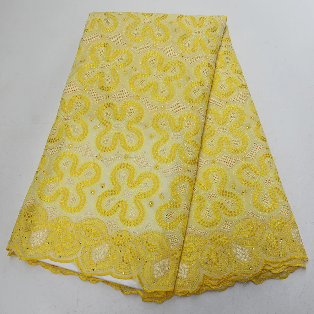 

White Swiss voile laces in Switzerland 2020 embroidered stones African dry lace fabrics high quality Nigerian cotton polish lace