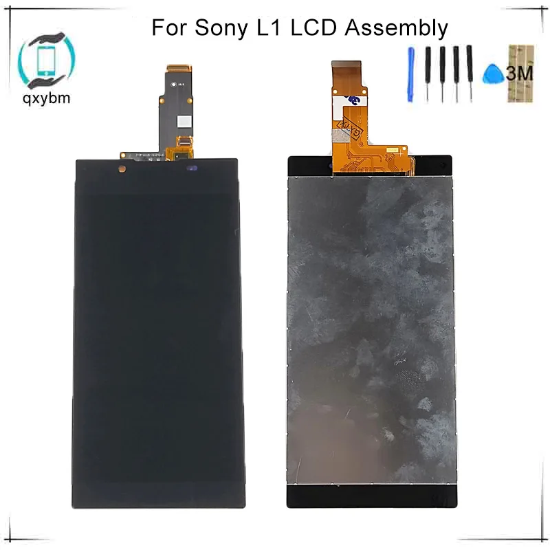 5 дюймовый ЖК для Sony Xperia L1 G3312 G3311 дисплей с сенсорным экраном дигитайзер сборка 100%