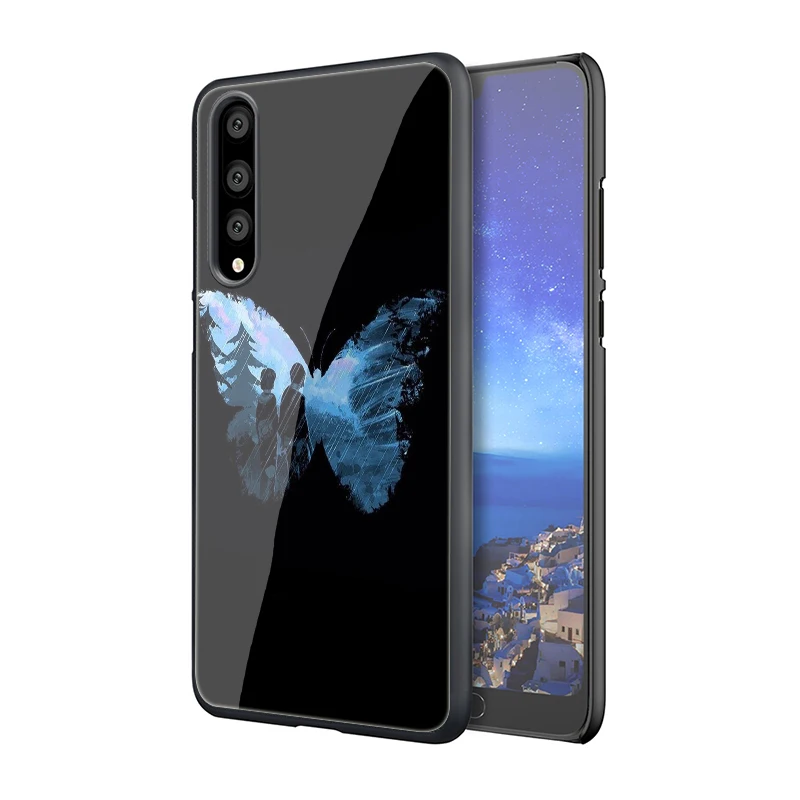 EWAU Life Is stranna закаленное стекло чехол для телефона Huawei Honor 8X9 10 mate 20 Lite 7A Pro Y6 Prime Y9