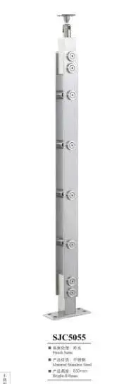 Freeshipping SUS 304# 38&quot(950mm) Floor Mount Newel Post for Hole Size 12mm tube | Обустройство дома