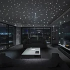 407 ПК световой стены Sticke детская Спальня звезды замечательные флуоресцентные светится в темноте Романтический настенные наклейки со звездами окна Декор #50