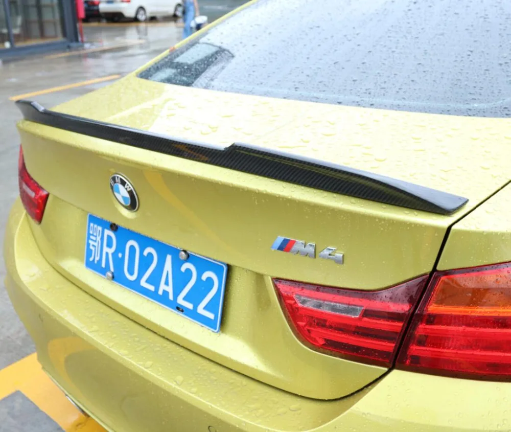 Углеродное волокно заднего крыло багажника выступ Спойлеры подходит для девочек