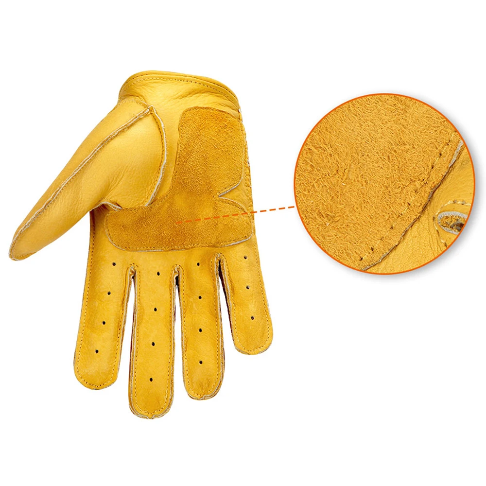 Мотоциклетные Перчатки Guantes Мужские дышащие мотоциклетные перчатки кожаные с