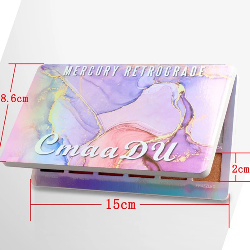

18-Color Pearlescent Matte Eyeshadow Pallete Makeup Glitter Shimmer Pigment Smoky Palette Waterproof Lasting Cosmetic