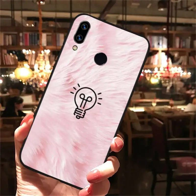 

Fashion pink queen letters Phone Case For Xiaomi Redmi note Mi Huawei honor P smart 8 9 10 S T 20 30 40 lite Pro x