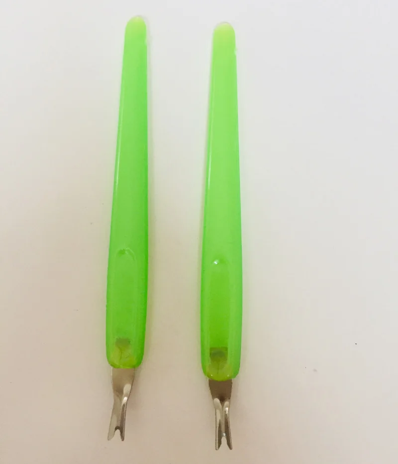 10 шт./лот новая вилка для кожи старой инструмент ногтей отделки пластиковая ручка