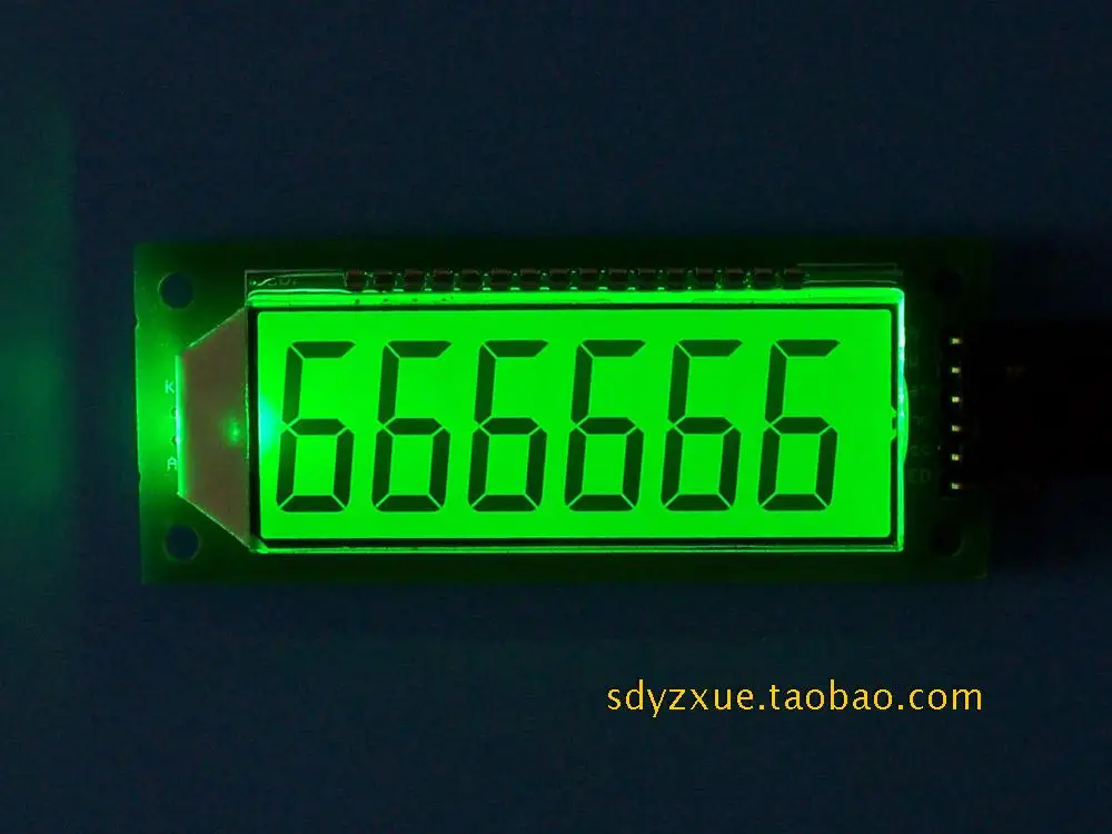 SCM 6-значный цифровой 8 символов код сегмента ЖК-дисплей Экран модуль SPI HT1621
