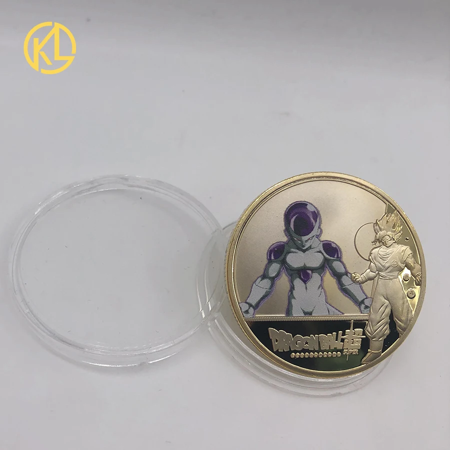 KL Dragon Ball Z Bejita позолоченные Коллекционные монеты, японские монеты, набор, подарок, Прямая поставка - Цвет: DBZ04