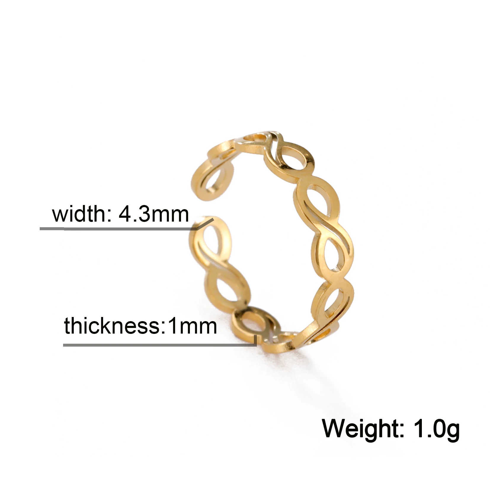 Skyrim геометрические бесконечные полые кольца регулируемые для женщин из