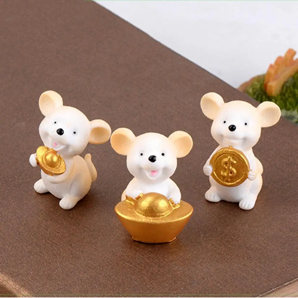 1 шт. маленькая статуэтка мышь медведь | Дом и сад