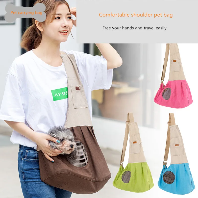 Холст собаки кошка домашний питомец переноска сумки складной ящик для щенка