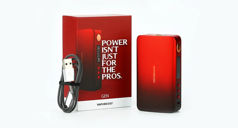 220 Вт Vaporesso GEN мод Vape коробка мод Питание от двух батарей 18650 Совместимость с 510 атомайзер электронная сигарета VS люкс мод