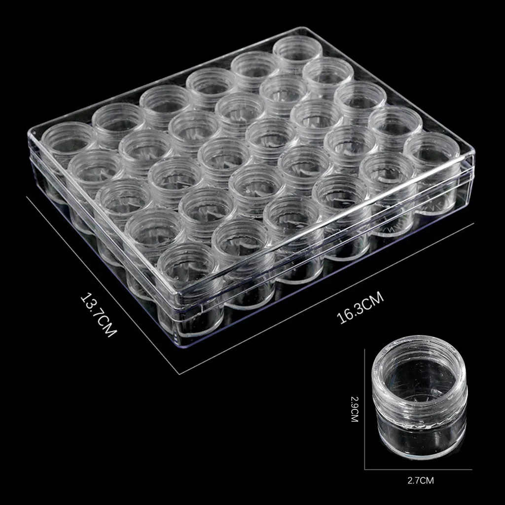 1 шт. 30 сетки пластиковый ящик для хранения ювелирных изделий из бисера