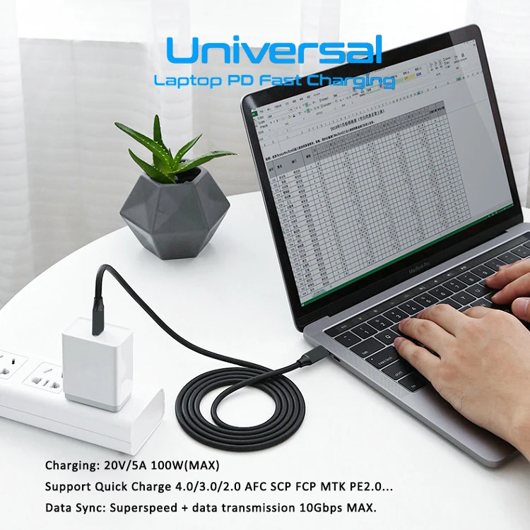 100W PD 5A Type C кабель USB USB3.1 Gen 2 10 Гбит/с шнур для быстрой зарядки и передачи Macbook Pro Nintendo
