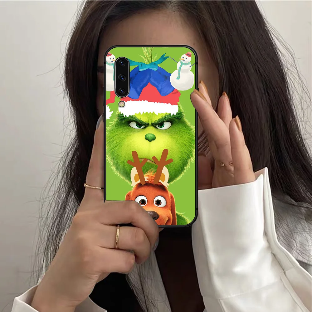 

Green Monster Grinch Phone Case For Samsung Galaxy A 72 52 71 70 51 41 40 31 30 21 20 10 S J 5 6 7 2017 2018 black Waterproof
