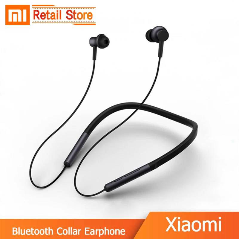 Оригинальный Xiaomi Bluetooth ошейник наушники с шейным ободком гарнитура в уши