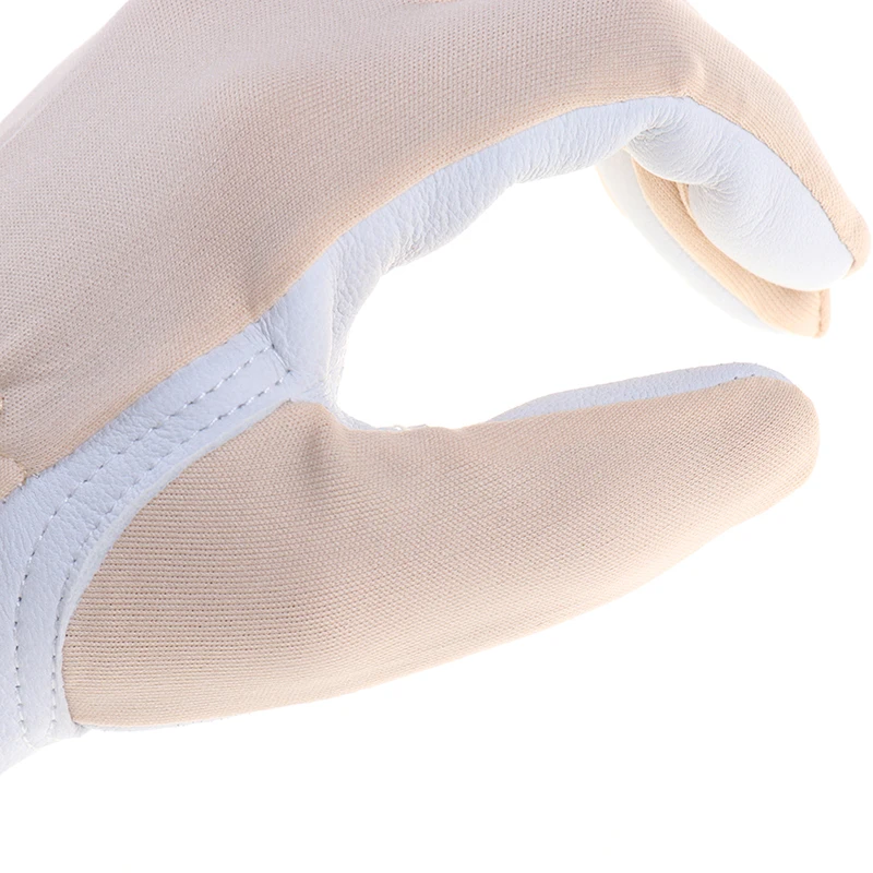 Горячая продажа 1 пара защитные перчатки из свиной кожи и ткани рабочие случайный