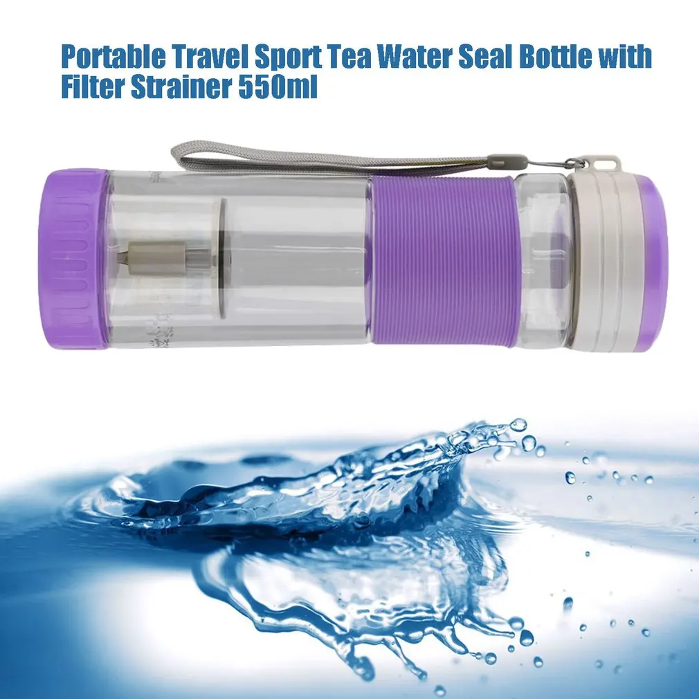 PREUP 550 мл велосипедная Спортивная бутылка для воды с фильтром герметичные