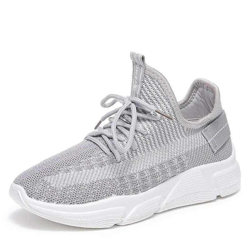 Женские кроссовки на платформе со шнуровкой повседневные для баскетбола плоской